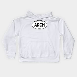 Arches National Park oval Kids Hoodie